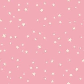 xs-Baby Girl-Cream Stars on Pink