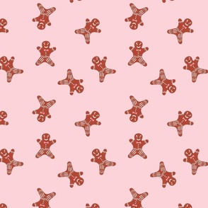 Gingerbread-on-pink-8x8