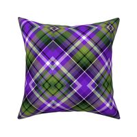 Lavender and Sage Plaid Diamond (medium)