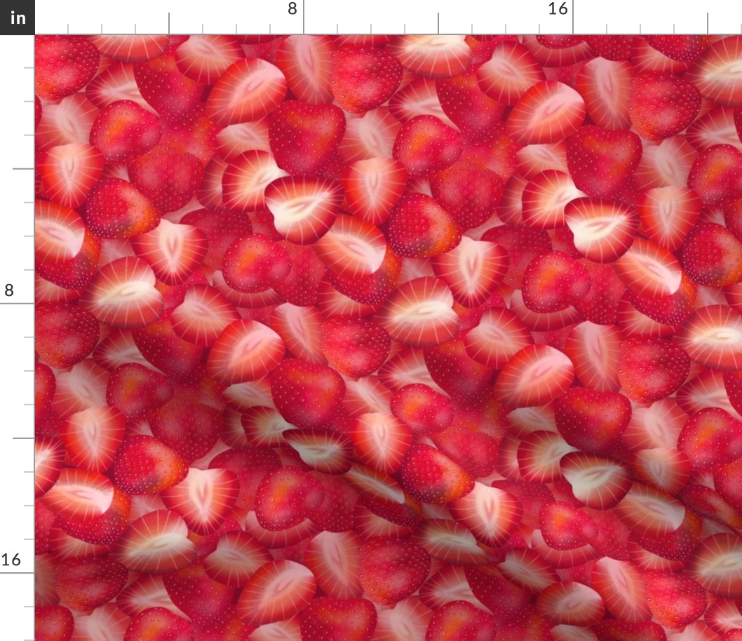 Strawberry Slices Fruit Canning Quilt 