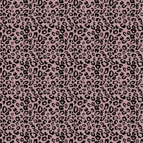 black and dusty pink leopard / ditsy