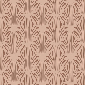 Abstract Zebra Stripes Animal Print Warm Neutral, Earthy Tones _Cashmere 12x12