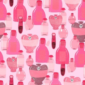 Potion bottles - Pink nightshade