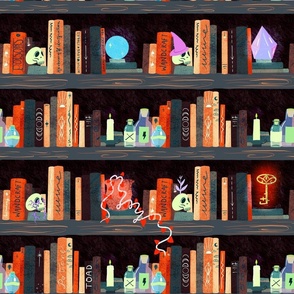 Witchy Bookcase - dark orange