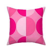 LARGE - Geo Abstract Sun and Moon play in Pink #barbiecore #barbie #pink #fun #happy #party