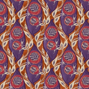 Samarkande No. 4 purple rudt orange pink
