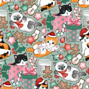 Cute Christmas Kittens - small 