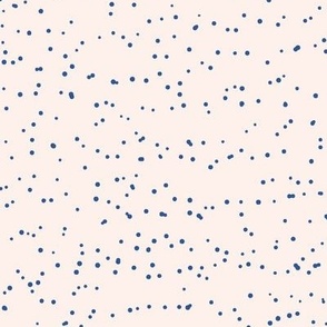Navy blue sparkles on off withe cream background