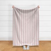 MVDL - Funky Art Deco Stripes in Mauve Tone and White - 4 inch repeat