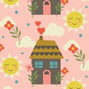 dream house, pink