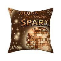 Sparkle! (Gold Disco Ball large scale) 