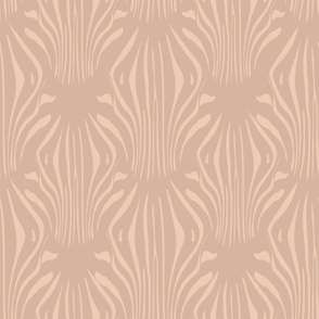 Abstract Zebra Stripes Animal Print Warm Neutral, Earthy Tones_ Cashmere_Desert Sand _Jumbo