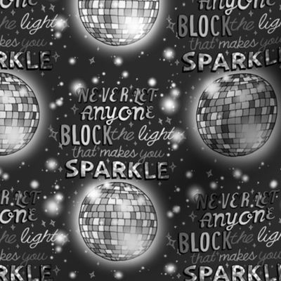 Sparkle! (Silver Disco Ball small scale) 