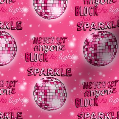 Sparkle! (Hot Pink Disco Ball small scale) 