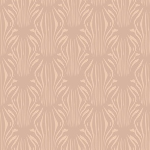 Abstract Zebra Stripes Animal Print Warm Neutral, Earthy Tones_ Cashmere_Desert Sand12x12