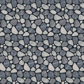 Pebble Serenity Stone Pattern Beauty Of Nature In Neutral Colors Grey Extra Small