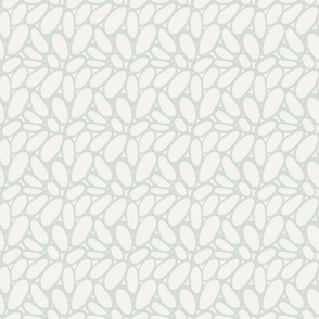 Pebbles – Minimal and Modern Organic Shapes, Chalk White and Sage Green (Small Scale)