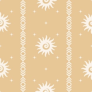 Boho Sky / Southwestern / Sun / Yellow Ochre / Earth Tones / Large