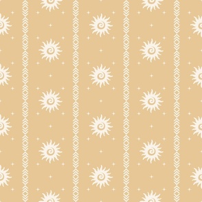 Boho Sky / Southwestern / Sun / Yellow Ochre / Earth Tones / Medium