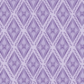LG - Monochromatic Purple Geometric Flowers