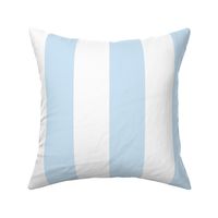 Merry Bright Pastel Blue and White Vertical 3 inch Big Top Circus Stripe