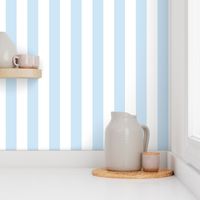 Merry Bright Pastel Blue and White Vertical 2 inch Cabana Stripe