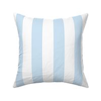 Merry Bright Pastel Blue and White Vertical 2 inch Cabana Stripe