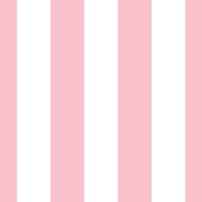 Merry Bright Pink and White Vertical 3 inch Big Top Circus Stripe