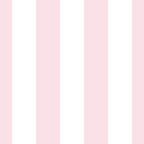 Merry Bright Pale Pink and White Vertical 3 inch Big Top Circus Stripe