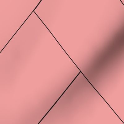 Pink Herringbone Pattern