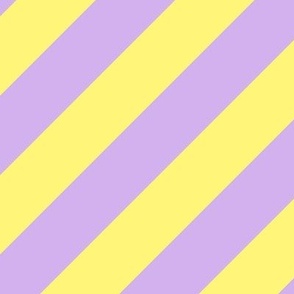 Lavender Yellow Diagonal Stripes