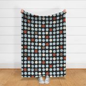 Fall Dots - Blue Cream Large - Cozy Autumn - East Fork