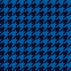 Electric blue houndstooth