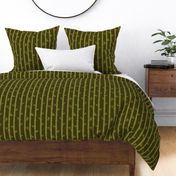 tropical Lounge bamboo forest grove stripes - brown - medium 