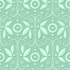 monochrome ornamental mint green -  small