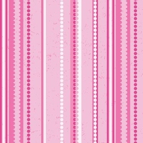 Nutty Stripes - Monochromatic Shades of Rose Pink  (TBS207b3)