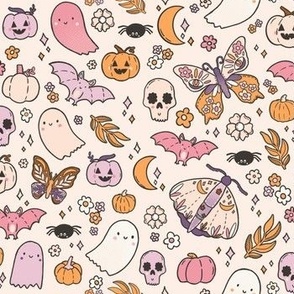 Magical Halloween Nights - Ghosts, Pumpkins, Skulls, Moths, Spiders, Oh my!