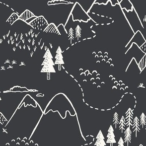 Mountain Top_rustic forest_kids_Large_Black Beauty_Hufton Studio