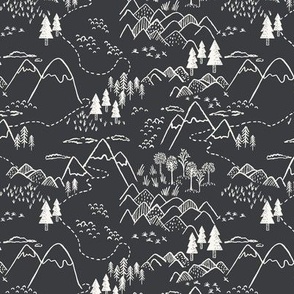 Mountain Top_rustic forest_kids_Small_Black Beauty_Hufton Studio