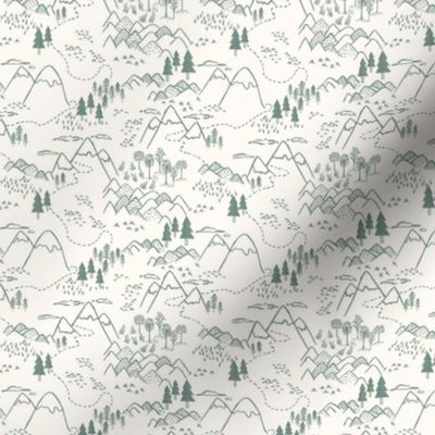 Mountain Top_rustic forest_kids_Mini_Cream Green Bay_Hufton Studio