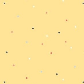 Confetti Dots on Yellow