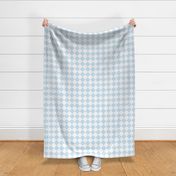 2 inch Diagonal Checkerboard Merry Bright Christmas Harlequin Pattern in Pale Blue and White Diamond Checked