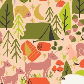 Cutest Woodland Camping Adventure in Large Scale