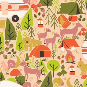 Cutest Woodland Camping Adventure in Extra Large Scale
