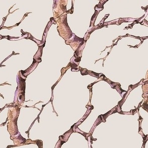 Watercolor Dry Branches