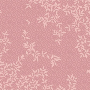 Cascade Leaves Texture_24x32-HD_Rose elegance pink blush