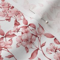 Sakura Old Rose Monochrome Small Scale
