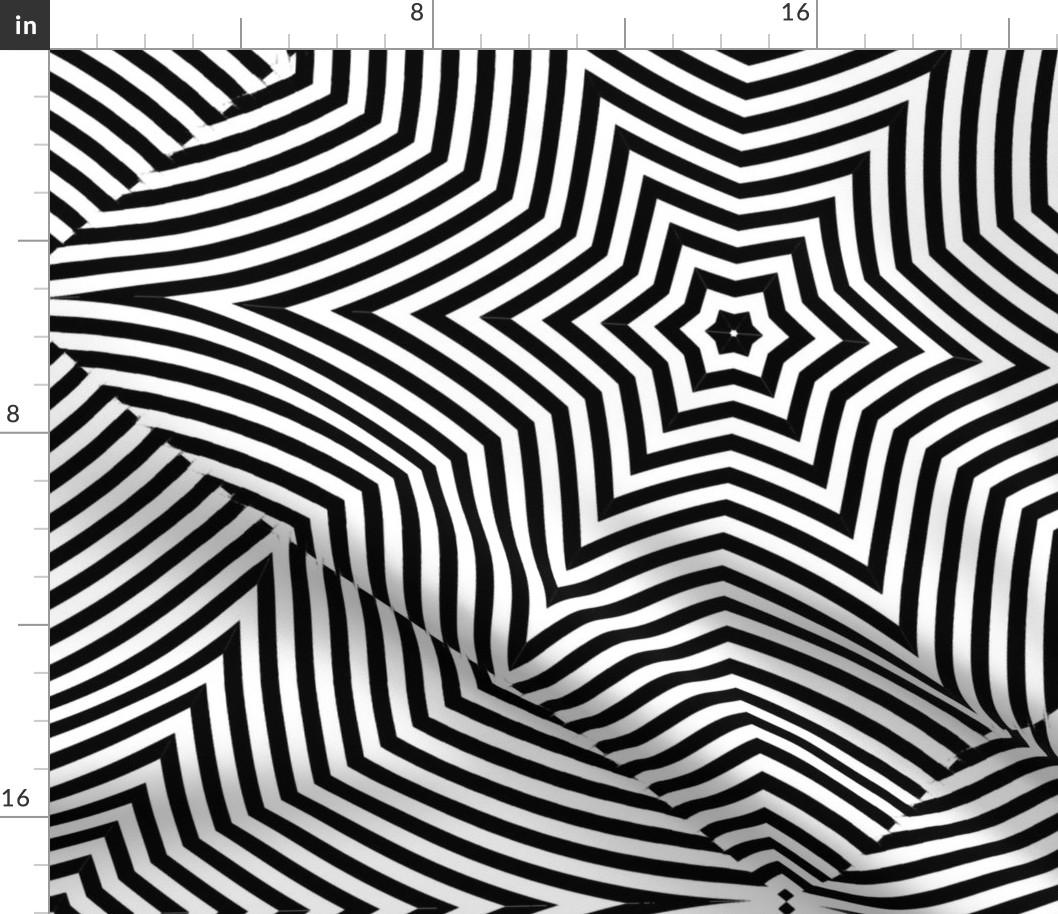 XL Black and white optical illusion