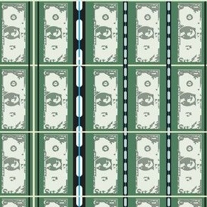 Plaid Money pattern.