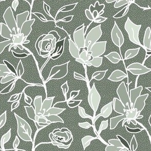Beautiful delicate seamless floral pattern